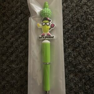 Green 'Let's Pickle!' Novelty Pen